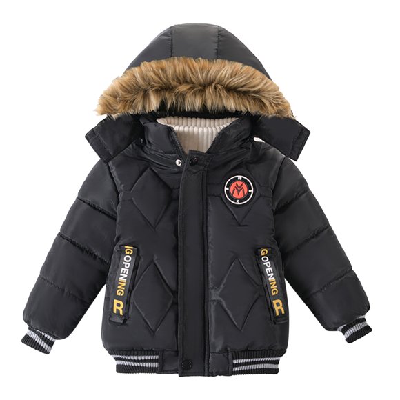 Veste d'Hiver pour Grand Garçon Manteaux Rembourrés pour Enfants Veste d'Hiver pour Garçon Manteau à Capuche Mode Vêtements Chauds pour Enfants Veste Manteau&Veste pour Garçons