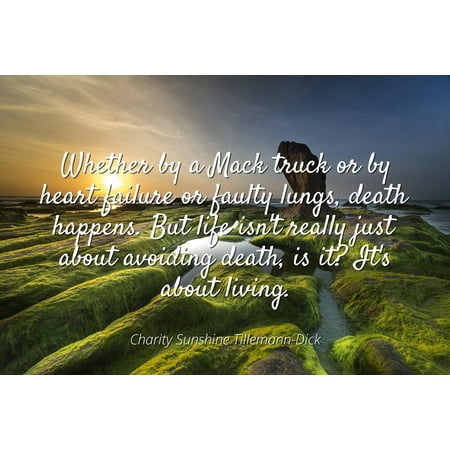 Charity Sunshine TillemannDick Whether By A Mack Truck Or By Simple Famous Quotes About Life And Death Charity Sunshine TillemannDick Whether By A Mack Truck Or By Simple Famous Quotes About Life And Death