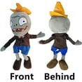 thumbnail image 3 of Muñeco de peluche de 12" de Plants VS Zombies con capa marrón, PVZ, suave, cabeza cónica, zombi, para niños., 3 of 5