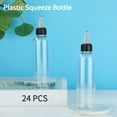 thumbnail image 4 of 24PCS Clear Dispensing Bottles, 2oz Plastic Squeeze Bottles with Twist Top Caps Round Squeeze Bottles Empty Squirt Bottles for Oils Inks Liquids Crafts Kitchen, 4 of 7