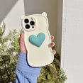 thumbnail image 1 of Funda para teléfono móvil Apple 13/12 con diseño tridimensional de amor para niñas, iPhone 14, Pro Max, 15 orejas de oso, 1 of 6
