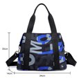 thumbnail image 4 of Bolsa Bolsos de hombro para mujer bandolera de nailon con letras de viaje con asa superior (azul) Likrtyny Para Estrenar, 4 of 4