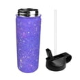 thumbnail image 2 of Pofeuu Purple Glitter Print 18oz Sports Insulated Kettle, Sports Bottle Water Bottles For Men Women For Gym Hiking Camping Running Mountain Bike Outdoor Sports, 2 of 8