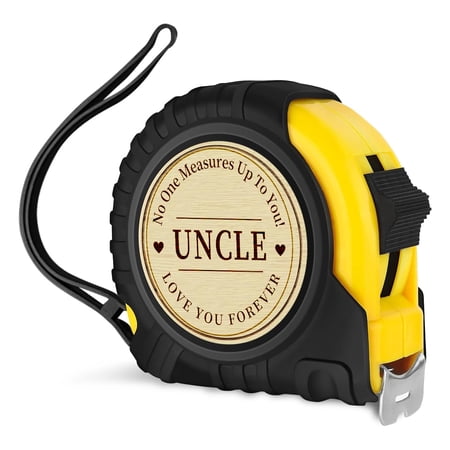 Fathers Day Christmas Birthday Gift for Uncle Engraved Tape Measure 25 FT Tool Woodworker Carpenter Gifts for Handicraft Enthusiasts Uncle