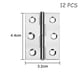 thumbnail image 2 of tEEZErshop 24 Piezas Bisagras para Puertas de Acero Inoxidable con 6 Orificios de Montaje Bisagras para Puertas Pequeñas Juntas de Juntas de Madera Bisagras Ventanas Pequeñas Armarios Puertas Cajas, 2 of 7