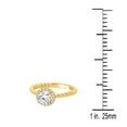 thumbnail image 5 of AoneJewelry0.75 Carat Halo Diamond Engagement Wedding Hand-Crafted Ring With Twisted Shank In 14K Solid RoseYellow & White Gold For Women, 5 of 5