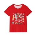 thumbnail image 2 of Fiudx Camiseta para Niños, Mezcla de Poliéster Suave, Cuello Redondo, Manga Corta, Cómoda, Uso Diario Informal, Estilo Niño/Niña, Lavado a Mano., 2 of 7