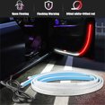 thumbnail image 4 of 2 uds., 120 cm, tira de luz de advertencia de apertura de puerta lateral de automóvil universal, luz ambiental LED roja y blanca de seguridad, 4 of 5