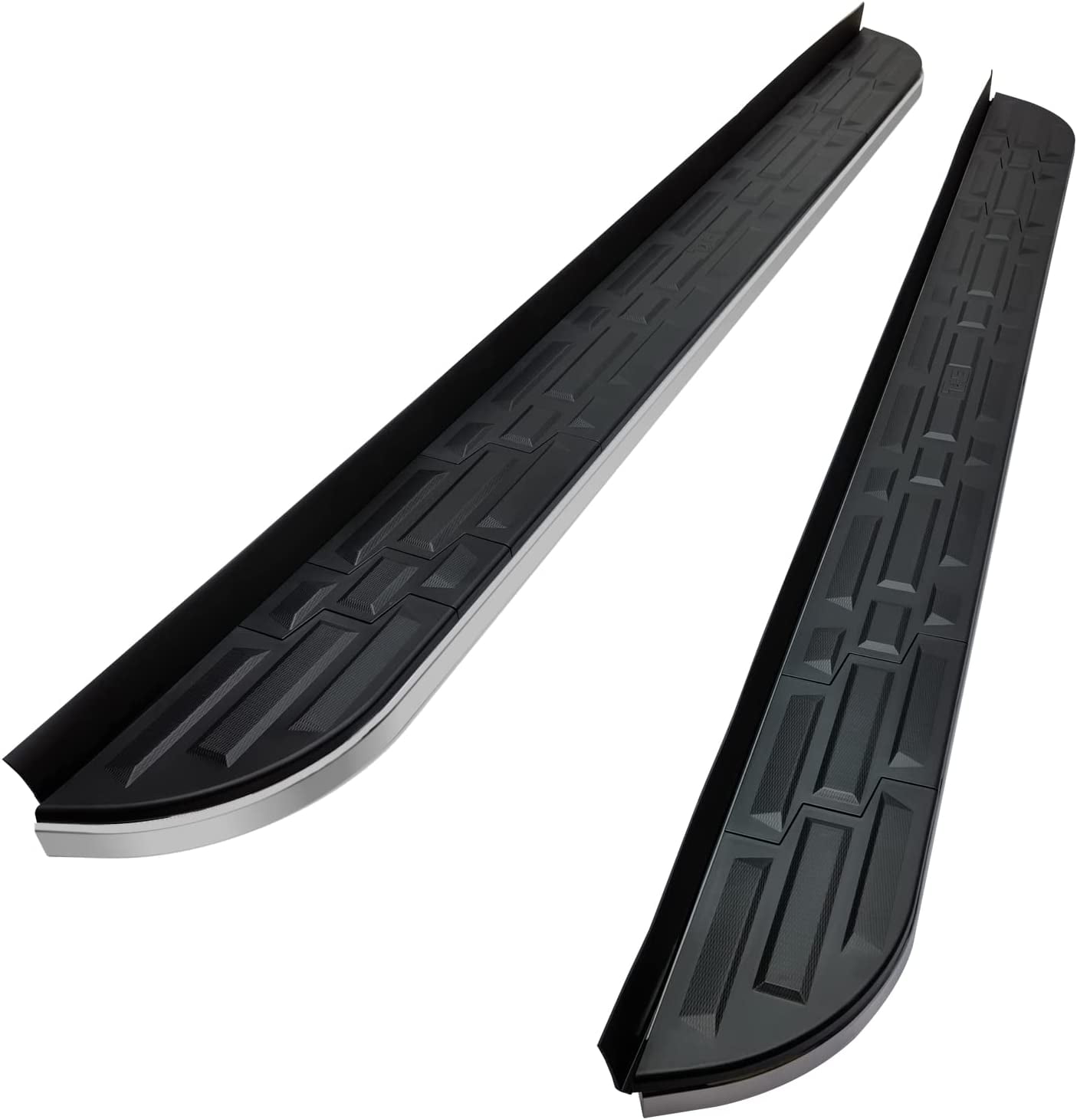 TAC Cobra Running Boards Fit 2022-2023 Jeep Grand Cherokee (Exclude 2022-2023 4xe Models) / 2021-2023 Jeep Grand Cherokee L SUV Side Steps Nerf Bars Step Rails Aluminum Black Off-Road City 2 pieces
