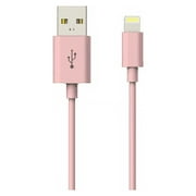Onn Sync And Charge Cable With Lightning Connector 3Ft Pink