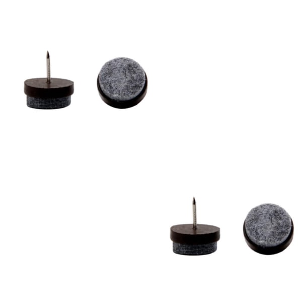 Wosthever 36X Almohadilla deslizante para muebles con clavos Protector antiarañazos de fieltro Protector marrón 24 mm Marrón 24mm 2Conjunto