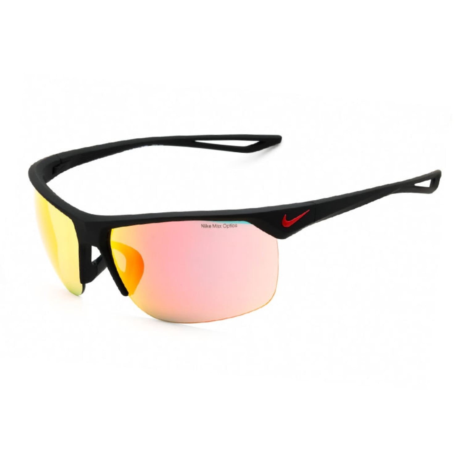 Nike Trainer M Men's Black Semi-Rimless Wrap Sunglasses NKEV1013