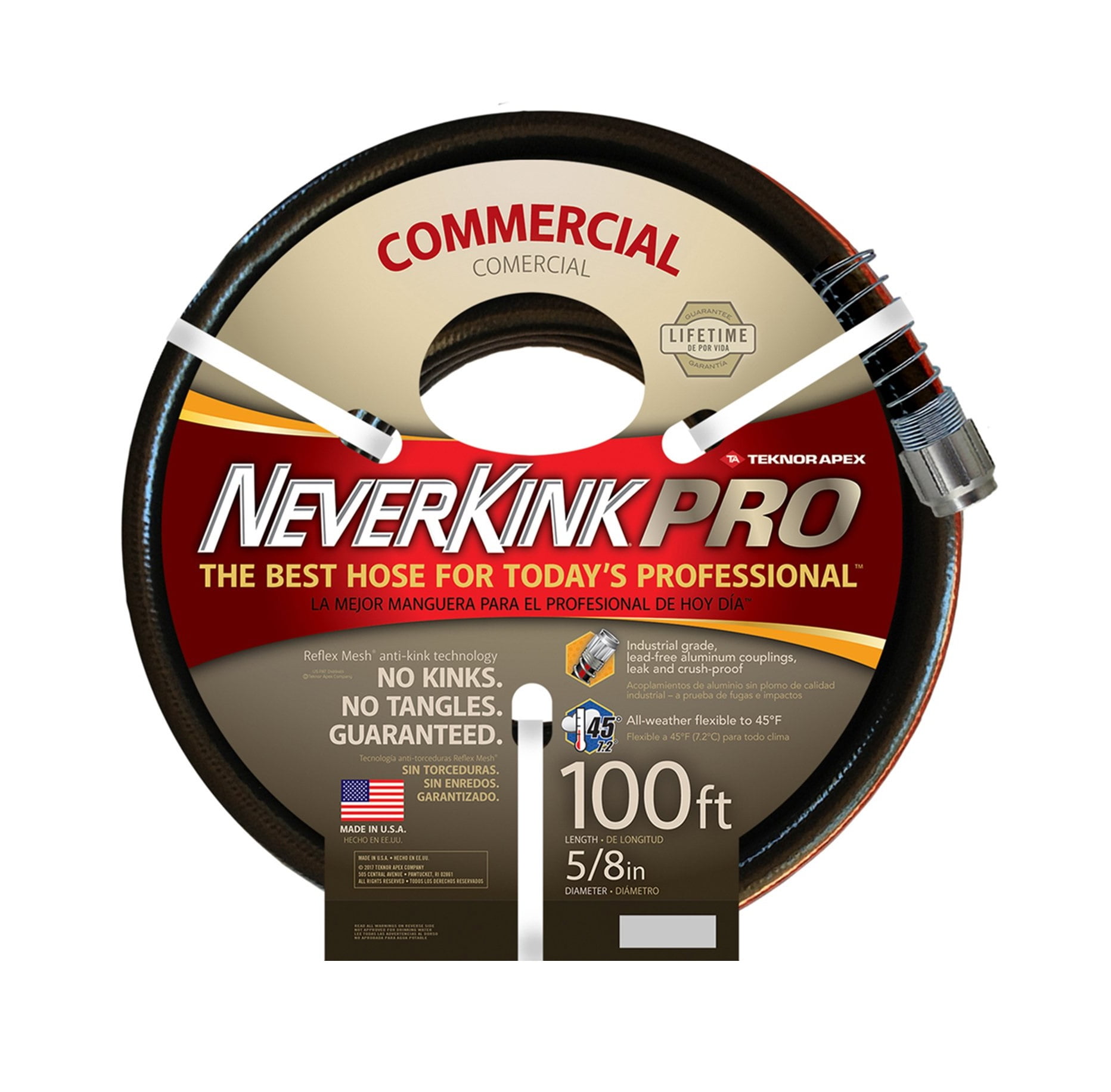 Durable Teknor Apex NeverKink Pro, Kink-Free 5/8