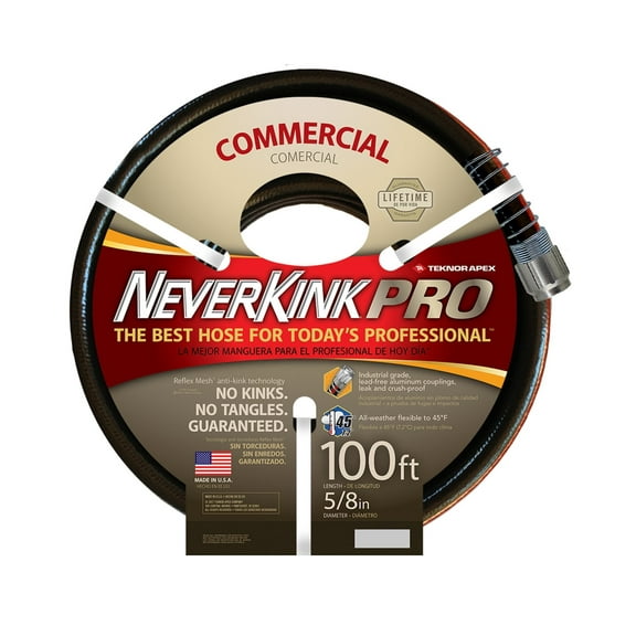Apex 8845-100 Neverkink Pro Commercial Garden Hose, 5/8"x100'