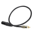 thumbnail image 4 of Cable de micrófono XLR a RCA de alta calidad de 0,5 m con conexión de micrófono mejorada y durabilidad para equipos de audio, 4 of 8