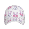 thumbnail image 2 of Balery Baseball Cap Adjustable Size for Running Workouts and Outdoor Activities All Seasons Dad Hat(Heart Rabbit), 2 of 9