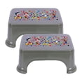 thumbnail image 2 of Bath Stool For Bathroom, Disney Team Mickey Stool For Bathing, Plastic, Lightweight, Versatile & Comfortable Design (Grey) Pack Of 4, 2 of 3