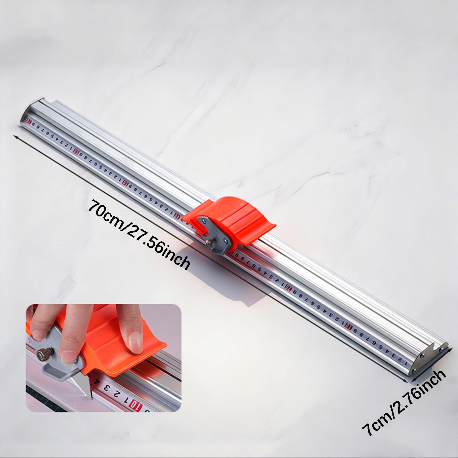 QSTDGVPW Manual Cutting Ruler Cutting Positioning Track Ruler for Paper Box PET Sheet 70cm
