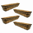 thumbnail image 2 of Panacea Flat Iron Series Planter Boxes, Black, 48"L, 4 Pack, 2 of 7