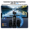 thumbnail image 5 of YPOO Magnetic Rowing Machine for Home, 350 lb Capacity, 16-Level Silent Resistance, Foldable Compact Rower for Full-Body Workout with App Support, 5 of 10