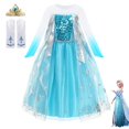 thumbnail image 1 of 2023 Disney New Girls Clothing Frozen Elsa Anna Princess Dress para niñas Kid Cosplay Halloween Party Dress Snow Queen Fantasia3-4T (tag 110) Gao Jinjia LED, 1 of 2
