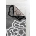 thumbnail image 3 of Newport Collection - Gray, Teal Floral Medallion Modern Area Rug, 3 of 5