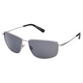 thumbnail image 1 of BMW Motorsport Men's BS0027 Wire Rim Sport Sunglasses, Silver Frame/Smoke Lens, 1 of 4