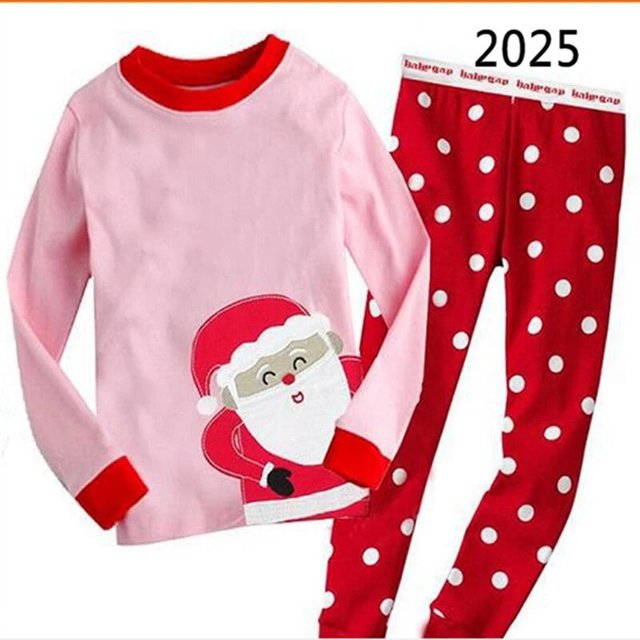 Conjunto de pijamas para Navidad, ropa de bebé, conjunto de pijamas de manga larga, ropa para niño, traje, ropa de dormir, pantalones de pijama de otoño para niña