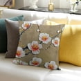 thumbnail image 3 of SHANXI Throw Pillow Covers Plum Blossom Flower Bird Print Cushion Cover Soft Pillow Cases for Home Sofa Bed Chair Car Office Decorative 20x20in, 3 of 5