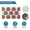 thumbnail image 6 of Brown Dahlia Placemats Set of 4, Vintage Abstract Grey Flowers Floral Placemats for Dining Table, Place Mats for Kitchen Tabletop, Waterproof Wipeable Dining Table Mats Set, 6 of 9