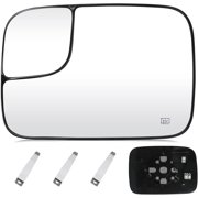 Driver Side Towing Mirror Glass Replacement For 05-09 Dodge RAM 1500, 2500, 3500 (Heated Defrost)