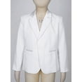 thumbnail image 3 of Sholeno Kids Boys Long Sleeve Formal Suit Blazer Coat One-Button Gentleman Suit Jacket Outerwear for White 14, 3 of 7