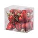 thumbnail image 4 of 12 adornos navideños con forma de corazón para árbol de Navidad, bolas navideñas, colgantes con dijes Rojo, 4 of 9