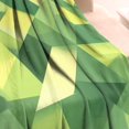 thumbnail image 3 of Green and Yellow Modern Art Geometric Blanket,Comfortable Soft Flannel Throw Blanket,All Season,Warm Lightweight Blankets for Sofa Bed Couch Living Room Chair,60"x80"(150x200cm), 3 of 4