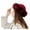 Wine Red, variant on ZHENHONG Beanie for Women Fashion Women Winter Mongolian Hat Solid Thick Warm Solid Earmuffs Woollen Hat Skull Caps