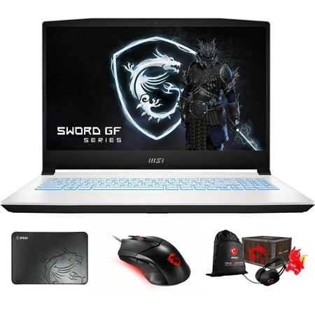 MSI Sword 15 Gaming/Entertainment Laptop (Intel i7-12650H 10-Core, 15.6in 144Hz Full HD (1920x1080), GeForce RTX 3070 Ti, Win 10 Pro) with Loot Box , Clutch GM08 , Pad