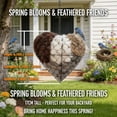 thumbnail image 4 of Handmade Fiber Bird Nesting Heart, Refillable Birds Haven 1 Heart Shape Hummingbird Nesting and 2 Bags of Nest Materials, Winter Fowl Gifts Animal Hummingbirds Lovers Home Garden Yard(3Set), 4 of 14