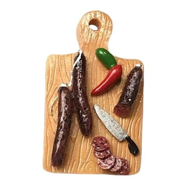Resina 1: 6 Muñeca Tab de Muebles de cocina Regalos Zulema Tabla de cortar de casa de muñecas