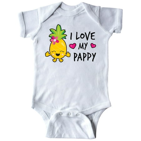 

Inktastic I Love My Pappy with Pineapple Gift Baby Girl Bodysuit
