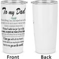 thumbnail image 4 of Dad Gifts From Daughter to My Dad Everything I am You Helped Me to Be Desk Decor dad best novelty gift car cup father gifts car cup present 20 oz Home Office Desk Sign Keepsake Present, 4 of 6