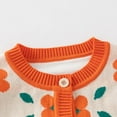 thumbnail image 5 of zbxnLI Kids Girls Cardigans Knit Cute Sweater Coats Toddler Girls Button Open Front Cardigan Fall Spring, 5 of 6