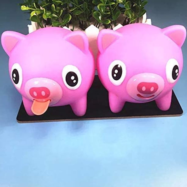 Pelota parlante de PVC con forma de animal que saca la lengua y alivia el estrés, juguete suave, regalo para niños