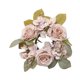 thumbnail image 3 of Corona de rosas, corona decorativa con velas para propuesta, chimenea, cumpleaños, pared Champán oscuro, 3 of 9
