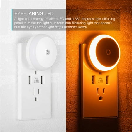 

LCNCAN Enhance safety in your home with this sleek stylish and intelligent smart sensor night light. Perfect for the bedroom bathroom kitchen stairway and hallway add comfort and p