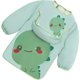 thumbnail image 1 of 1-Pack Baby Bib, Waterproof Apron, Cute Feeding Bib with Bib Green, 1 of 5