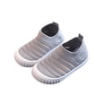thumbnail image 2 of UTTOASFAY Toddler Shoes Toddler Baby Girls Boys Shoes Flying Woven Breathable Casual Shoes Sports Shoes Gray 6.5-7 Years, 2 of 5