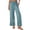 AL12_Blue, variant on Womens Cotton Linen Wide Leg Pants for Summer Casual Palazzo Trousers Lightweight Lace Lounge Pants with Pockets Light Brown L