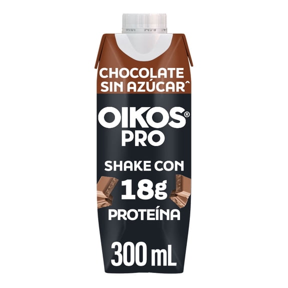 Producto lácteo Oikos Pro sabor chocolate sin azúcar 18g de proteína 300 ml