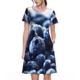 thumbnail image 1 of Vsdgher Robes Maxi Midi Décontractées pour Femmes Été 2025 Manches Courtes Légères Col Rond Robe de Plage, 1 of 6
