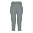 thumbnail image 5 of LWNYDPLSD Girls Casual Shorts Summer Lightweight 3/4 Sports Leggings for Kids Elastic Waist Yoga Trousers Toddler Stretchy Slim Fit Dance Shorts, 5 of 6